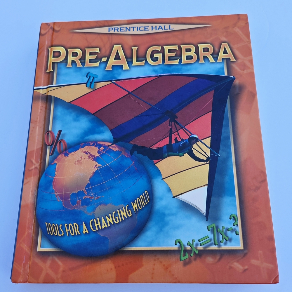 Prentice Hall Pre-Algebra Homeschool Math Book Orange Student Textbook Hardcover